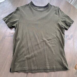 BANANA REPUBLIC MENS LARGE 100% COTTON GREEN SHORT SLEEVE TEE